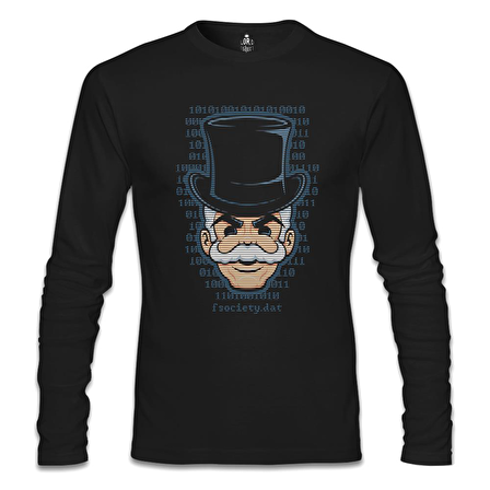 Mr. Robot - FSociety Siyah Erkek Sweatshirt