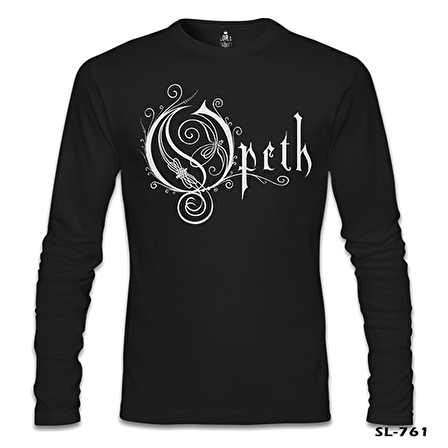 Opeth Logo Siyah Erkek Sweatshirt