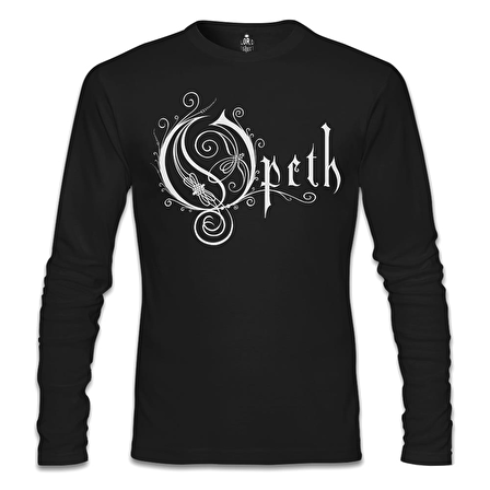 Opeth Logo Siyah Erkek Sweatshirt