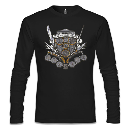 Supernatural - 79/83 Siyah Erkek Sweatshirt