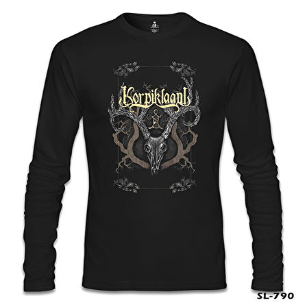 Korpiklaani - Dark Roots Siyah Erkek Sweatshirt