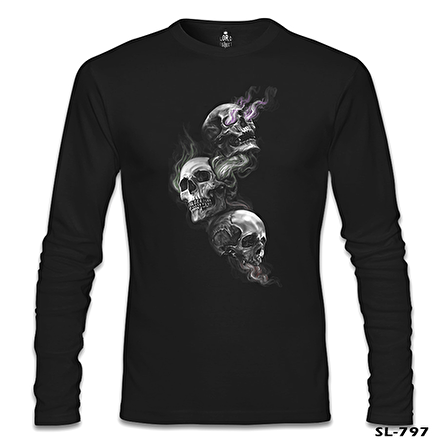Smoky Heads Siyah Erkek Sweatshirt