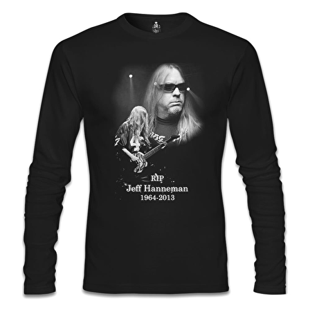 Jeff Hanneman - RIP Siyah Erkek Sweatshirt