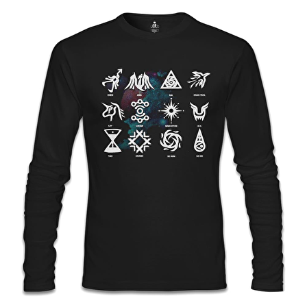 EXO - Signs Siyah Erkek Sweatshirt