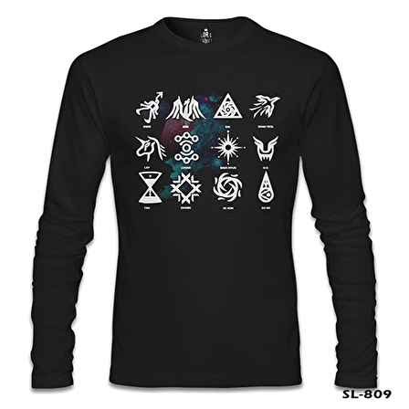 EXO - Signs Siyah Erkek Sweatshirt