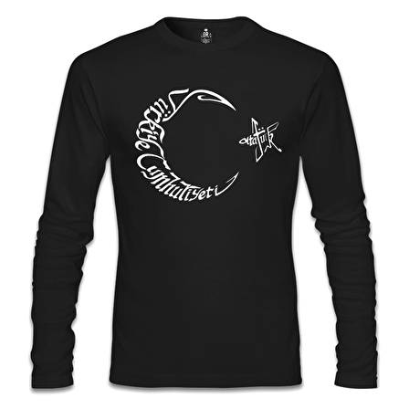 TC Atatürk Siyah Erkek Sweatshirt