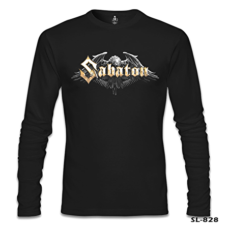 Sabaton - Logo Siyah Erkek Sweatshirt
