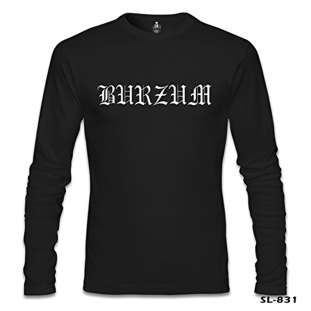 Burzum - Logo Siyah Erkek Sweatshirt