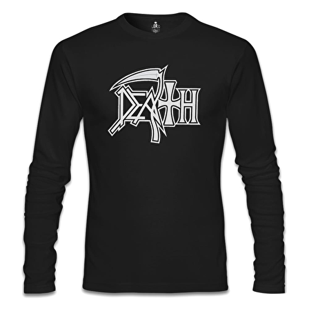 Death - Logo 2 Siyah Erkek Sweatshirt