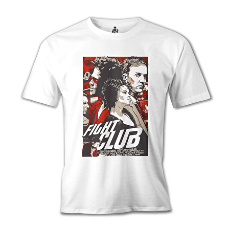 Fight Club Beyaz Erkek Tshirt