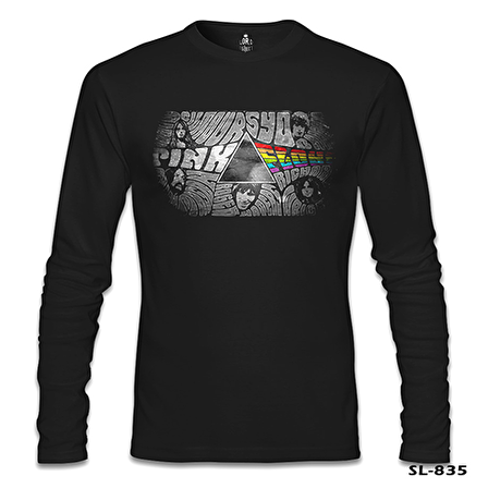Pink Floyd - The Pink Side Siyah Erkek Sweatshirt