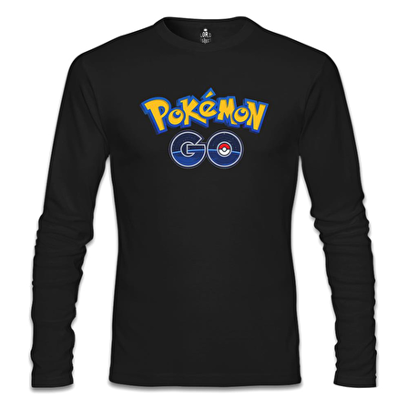 Pokemon Go - Logo Siyah Erkek Sweatshirt