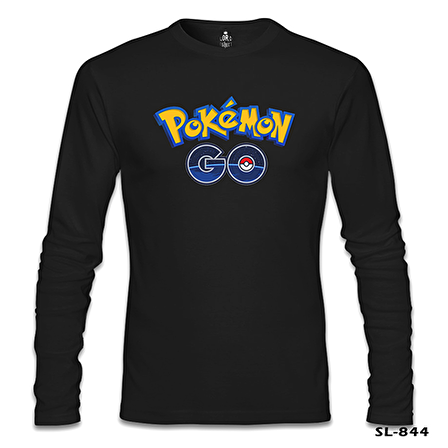 Pokemon Go - Logo Siyah Erkek Sweatshirt