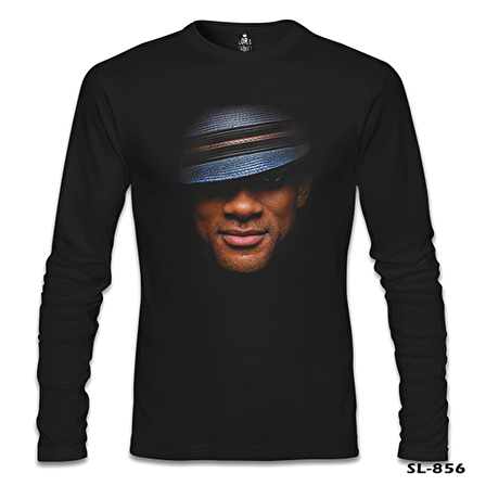 Will Smith Siyah Erkek Sweatshirt