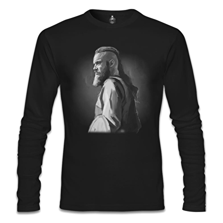 Vikings - Ragnar Siyah Erkek Sweatshirt
