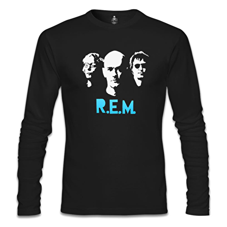 R.E.M Siyah Erkek Sweatshirt