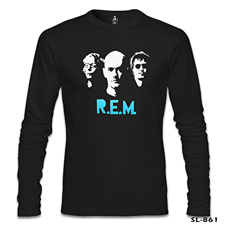 R.E.M Siyah Erkek Sweatshirt