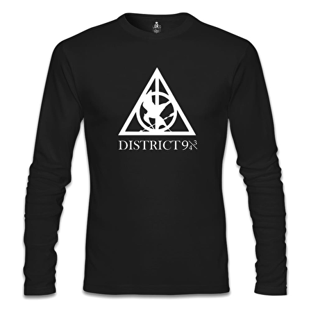 Multifandom Symbols - District Siyah Erkek Sweatshirt