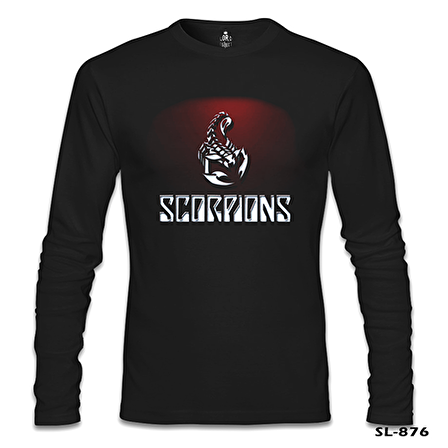 Scorpions - Red Poison Siyah Erkek Sweatshirt