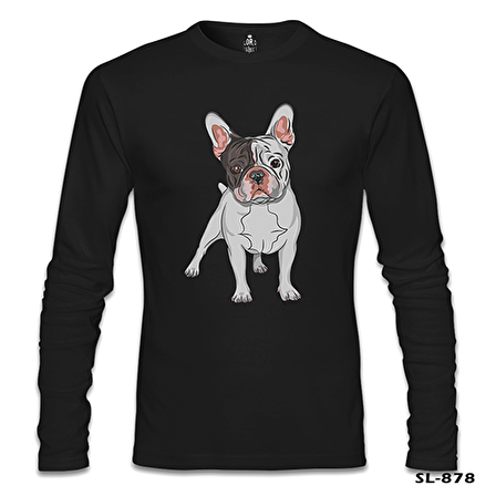 French Bulldog Siyah Erkek Sweatshirt