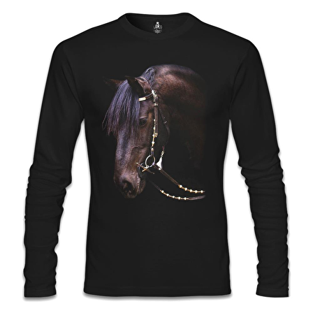 At 2 Siyah Erkek Sweatshirt