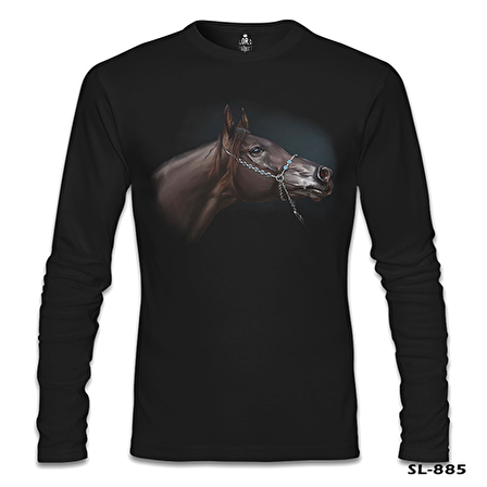 At 6 Siyah Erkek Sweatshirt