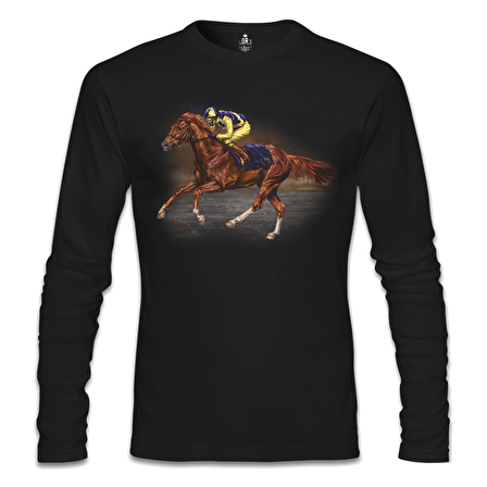 At 7 Siyah Erkek Sweatshirt