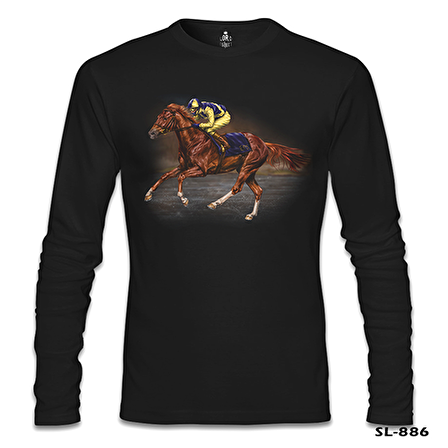 At 7 Siyah Erkek Sweatshirt