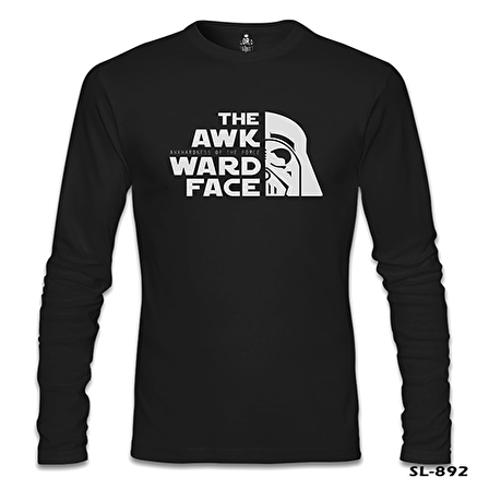 Star Wars - Awkwardness of The Force Siyah Erkek Sweatshirt