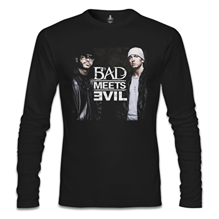Bad Meets Evil Siyah Erkek Sweatshirt