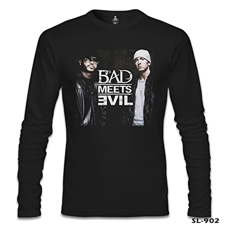 Bad Meets Evil Siyah Erkek Sweatshirt