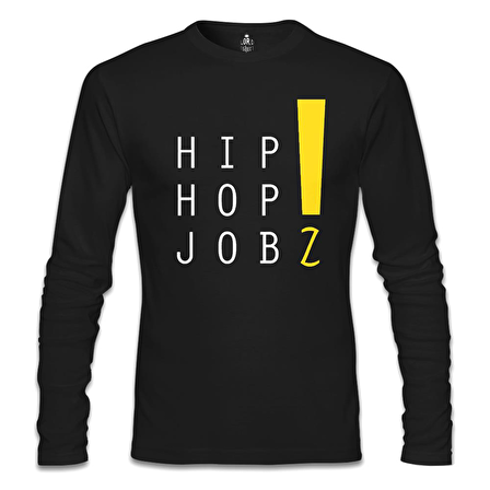 Hip Hop Jobz Siyah Erkek Sweatshirt