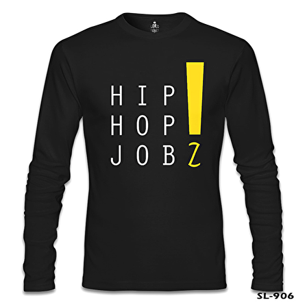 Hip Hop Jobz Siyah Erkek Sweatshirt