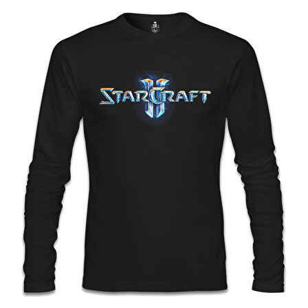Starcraft Logo Siyah Erkek Sweatshirt