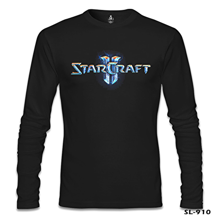 Starcraft Logo Siyah Erkek Sweatshirt