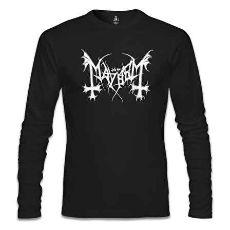 Mayhem - Logo Siyah Erkek Sweatshirt