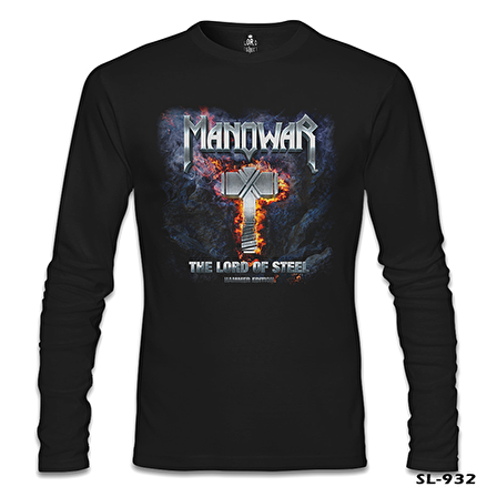 Manowar - Lord of Steel Siyah Erkek Sweatshirt