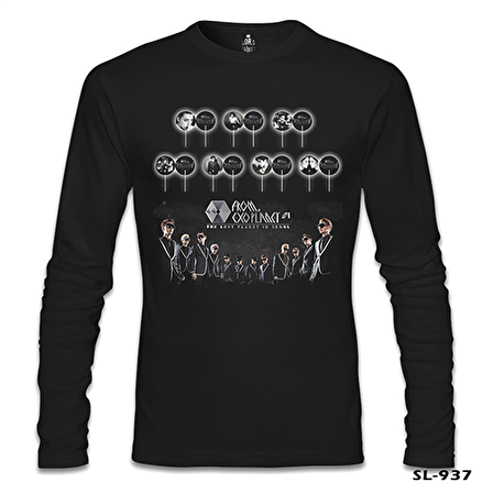 EXO - The Lost Planet Siyah Erkek Sweatshirt