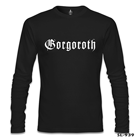 Gorgoroth - Logo Siyah Erkek Sweatshirt