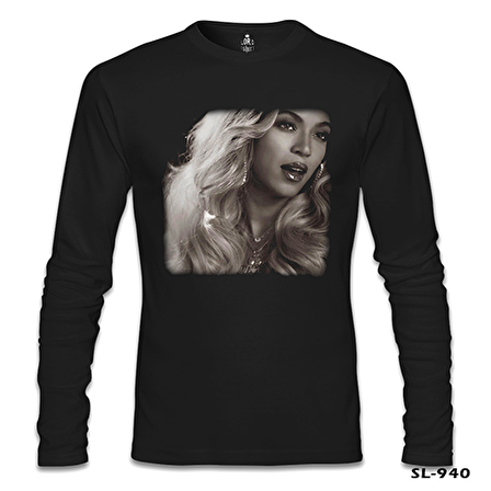 Beyonce - Star Siyah Erkek Sweatshirt