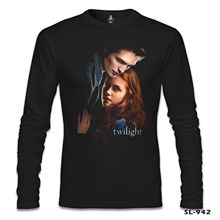 Twilight Siyah Erkek Sweatshirt