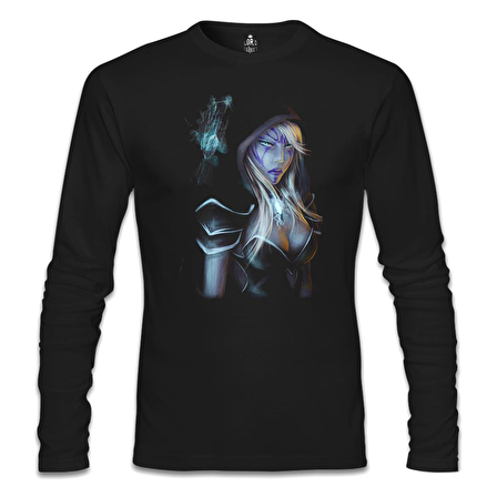 Dota 2 - Drow Ranger 2 Siyah Erkek Sweatshirt