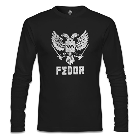 Fedor - Logo Siyah Erkek Sweatshirt