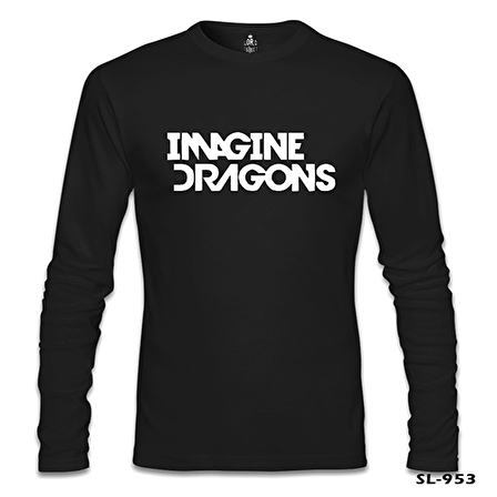 Imagine Dragons - Logo Siyah Erkek Sweatshirt