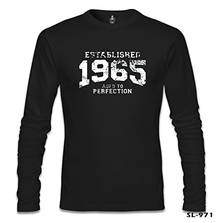 1965 Aged to Perfection Siyah Erkek Sweatshirt