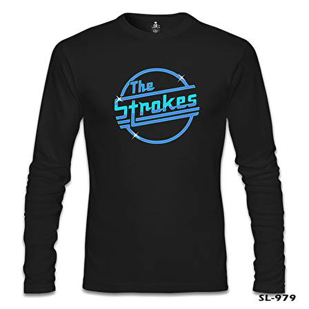 The Strokes - Logo Siyah Erkek Sweatshirt