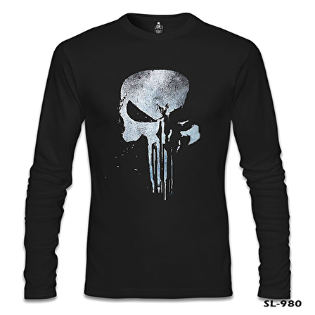 Punisher - Logo 2 Siyah Erkek Sweatshirt