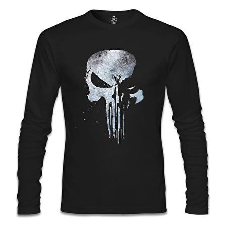 Punisher - Logo 2 Siyah Erkek Sweatshirt