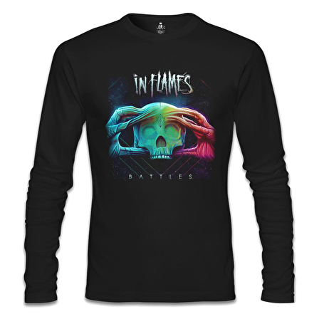 In Flames - Battles Siyah Erkek Sweatshirt