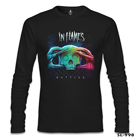 In Flames - Battles Siyah Erkek Sweatshirt
